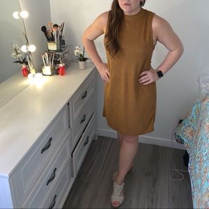 Suede dress with cutout sides. Size small.